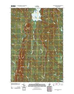 Stetson Mountain Maine Historical topographic map, 1:24000 scale, 7.5 X 7.5 Minute, Year 2011