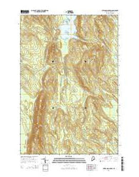 Stetson Mountain Maine Current topographic map, 1:24000 scale, 7.5 X 7.5 Minute, Year 2014