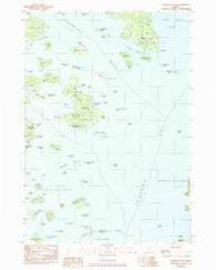 Stinson Neck Maine Historical topographic map, 1:24000 scale, 7.5 X 7.5 Minute, Year 1983