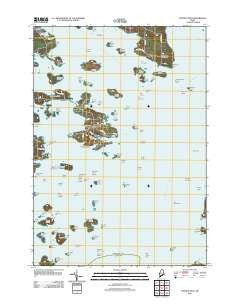 Stinson Neck Maine Historical topographic map, 1:24000 scale, 7.5 X 7.5 Minute, Year 2011