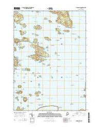 Stinson Neck Maine Current topographic map, 1:24000 scale, 7.5 X 7.5 Minute, Year 2014