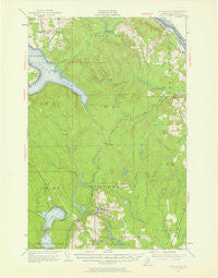 Stockholm Maine Historical topographic map, 1:62500 scale, 15 X 15 Minute, Year 1953