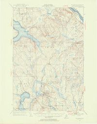 Stockholm Maine Historical topographic map, 1:62500 scale, 15 X 15 Minute, Year 1953