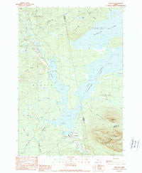 Stratton Maine Historical topographic map, 1:24000 scale, 7.5 X 7.5 Minute, Year 1989