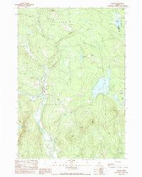 Strong Maine Historical topographic map, 1:24000 scale, 7.5 X 7.5 Minute, Year 1989