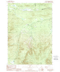 Sugarloaf Mtn Maine Historical topographic map, 1:24000 scale, 7.5 X 7.5 Minute, Year 1989