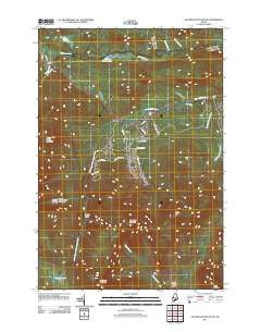 Sugarloaf Mountain Maine Historical topographic map, 1:24000 scale, 7.5 X 7.5 Minute, Year 2011