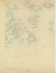 Swan Island Maine Historical topographic map, 1:62500 scale, 15 X 15 Minute, Year 1904