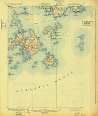 Swan Island Maine Historical topographic map, 1:62500 scale, 15 X 15 Minute, Year 1904