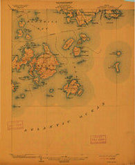 Swan Island Maine Historical topographic map, 1:62500 scale, 15 X 15 Minute, Year 1904