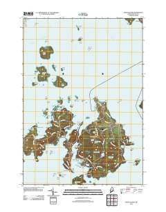 Swans Island Maine Historical topographic map, 1:24000 scale, 7.5 X 7.5 Minute, Year 2011