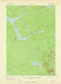 Telos Lake Maine Historical topographic map, 1:62500 scale, 15 X 15 Minute, Year 1957