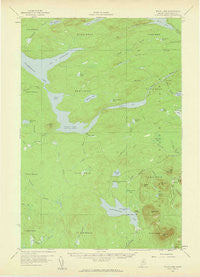 Telos Lake Maine Historical topographic map, 1:62500 scale, 15 X 15 Minute, Year 1957