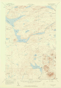 Telos Lake Maine Historical topographic map, 1:62500 scale, 15 X 15 Minute, Year 1957
