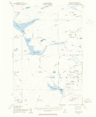 Telos Lake Maine Historical topographic map, 1:62500 scale, 15 X 15 Minute, Year 1953