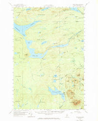Telos Lake Maine Historical topographic map, 1:62500 scale, 15 X 15 Minute, Year 1957