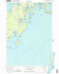 Tenants Harbor Maine Historical topographic map, 1:24000 scale, 7.5 X 7.5 Minute, Year 1955