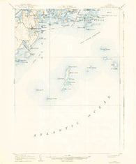 Tenants Harbor Maine Historical topographic map, 1:62500 scale, 15 X 15 Minute, Year 1906