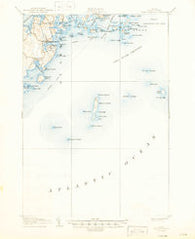 Tenants Harbor Maine Historical topographic map, 1:62500 scale, 15 X 15 Minute, Year 1906