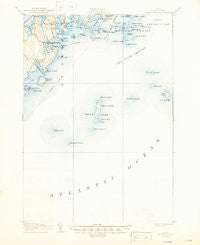 Tenants Harbor Maine Historical topographic map, 1:62500 scale, 15 X 15 Minute, Year 1906