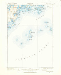 Tenants Harbor Maine Historical topographic map, 1:62500 scale, 15 X 15 Minute, Year 1904