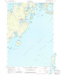 Tenants Harbor Maine Historical topographic map, 1:24000 scale, 7.5 X 7.5 Minute, Year 1955