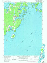 Tenants Harbor Maine Historical topographic map, 1:24000 scale, 7.5 X 7.5 Minute, Year 1955