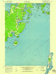 Tenants Harbor Maine Historical topographic map, 1:24000 scale, 7.5 X 7.5 Minute, Year 1955