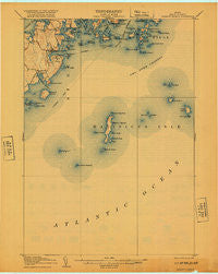 Tenants Harbor Maine Historical topographic map, 1:62500 scale, 15 X 15 Minute, Year 1906