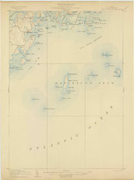 Tennant Harbor Maine Historical topographic map, 1:62500 scale, 15 X 15 Minute, Year 1906