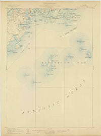 Tennant Harbor Maine Historical topographic map, 1:62500 scale, 15 X 15 Minute, Year 1906