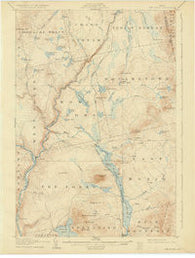 The Forks Maine Historical topographic map, 1:62500 scale, 15 X 15 Minute, Year 1907