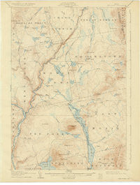 The Forks Maine Historical topographic map, 1:62500 scale, 15 X 15 Minute, Year 1907