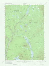 The Forks Maine Historical topographic map, 1:62500 scale, 15 X 15 Minute, Year 1956