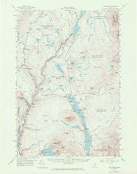 The Forks Maine Historical topographic map, 1:62500 scale, 15 X 15 Minute, Year 1956