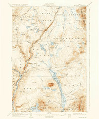 The Forks Maine Historical topographic map, 1:62500 scale, 15 X 15 Minute, Year 1907
