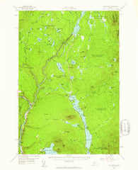 The Forks Maine Historical topographic map, 1:62500 scale, 15 X 15 Minute, Year 1956