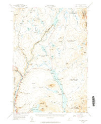 The Forks Maine Historical topographic map, 1:62500 scale, 15 X 15 Minute, Year 1956