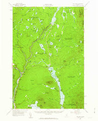 The Forks Maine Historical topographic map, 1:62500 scale, 15 X 15 Minute, Year 1956