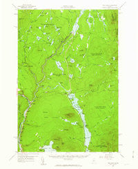 The Forks Maine Historical topographic map, 1:62500 scale, 15 X 15 Minute, Year 1956