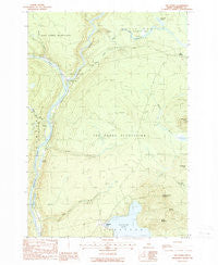 The Forks Maine Historical topographic map, 1:24000 scale, 7.5 X 7.5 Minute, Year 1988