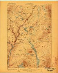 The Forks Maine Historical topographic map, 1:62500 scale, 15 X 15 Minute, Year 1907