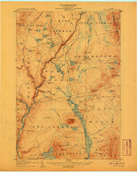 The Forks Maine Historical topographic map, 1:62500 scale, 15 X 15 Minute, Year 1907