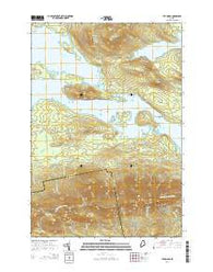The Horns Maine Current topographic map, 1:24000 scale, 7.5 X 7.5 Minute, Year 2014