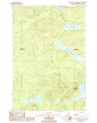 Third Musquacook Lake Maine Historical topographic map, 1:24000 scale, 7.5 X 7.5 Minute, Year 1986