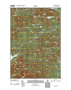 Tim Mountain Maine Historical topographic map, 1:24000 scale, 7.5 X 7.5 Minute, Year 2011