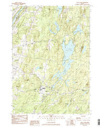 Togus Pond Maine Historical topographic map, 1:24000 scale, 7.5 X 7.5 Minute, Year 1982
