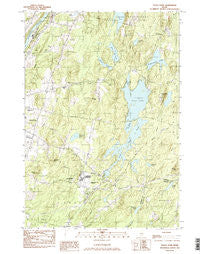 Togus Pond Maine Historical topographic map, 1:24000 scale, 7.5 X 7.5 Minute, Year 1982
