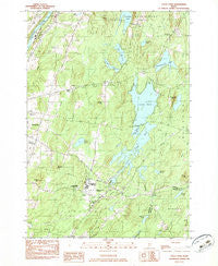 Togus Pond Maine Historical topographic map, 1:24000 scale, 7.5 X 7.5 Minute, Year 1982