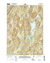 Togus Pond Maine Current topographic map, 1:24000 scale, 7.5 X 7.5 Minute, Year 2014